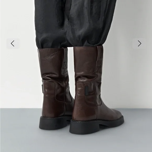 Miista Aron Boot Brown Natural Leather - Picture 4 of 9